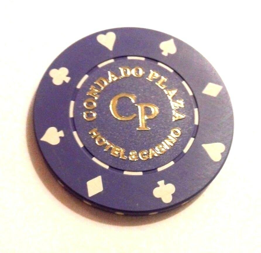CONDADO PLAZA Casino PURPLE Roulette Poker Chip SAN JUAN Puerto Rico Bud Jones
