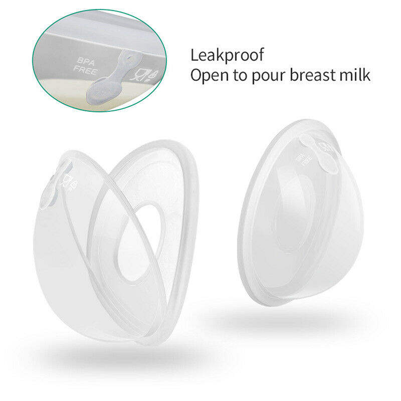2 Silicone Breast Milk Collector Breast Shells Saver Breastfeeding Nursing Cups