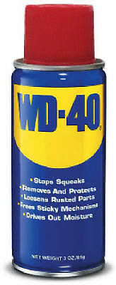 WD-40 Spray Lubricant Aerosol Can Remove Crayon Sticker Rust - 3 oz 079567490005