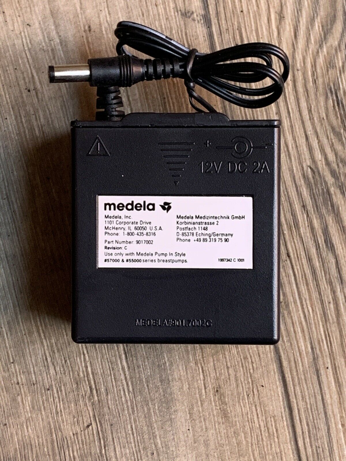 MEDELA Power Adapter Pump in Style AC Battery Pack Adapter Charger